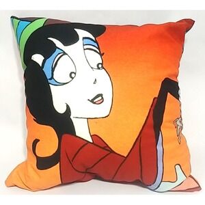 NORTHWEST Beetlejuice Pillow, 18" x 18", Creepy Lydia